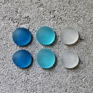 Glass Gem Magnets Aqua Love image 6