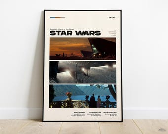 スター・ウォーズ エピソードII ポスター、ジョージ・ルーカス、2002年 SF
