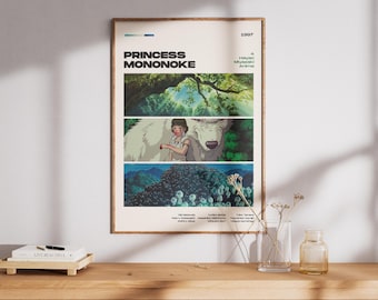 Póster La princesa Mononoke, Hayao Miyazaki, 1997 Ghibli