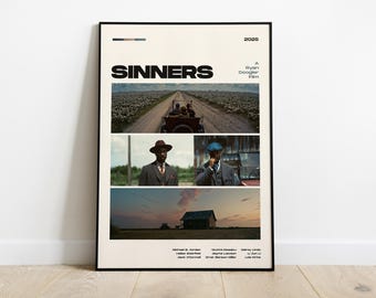 シナーズ ポスター、ライアン・クーグラー監督作品、デジタルダウンロード、2025年公開ホラー・スリラー