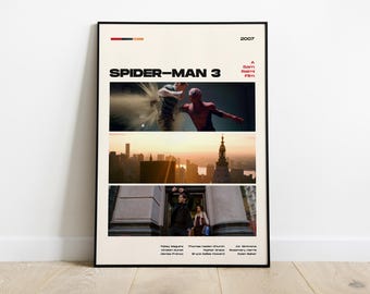 スパイダーマン3のポスター、サム・ライミ監督作品、2007年のスーパーヒーロー映画