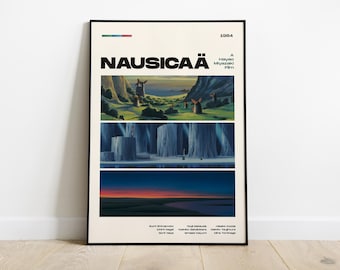 Nausicaä Poster, Hayao Miyazaki Film, 1984 Ghibli Wall Art