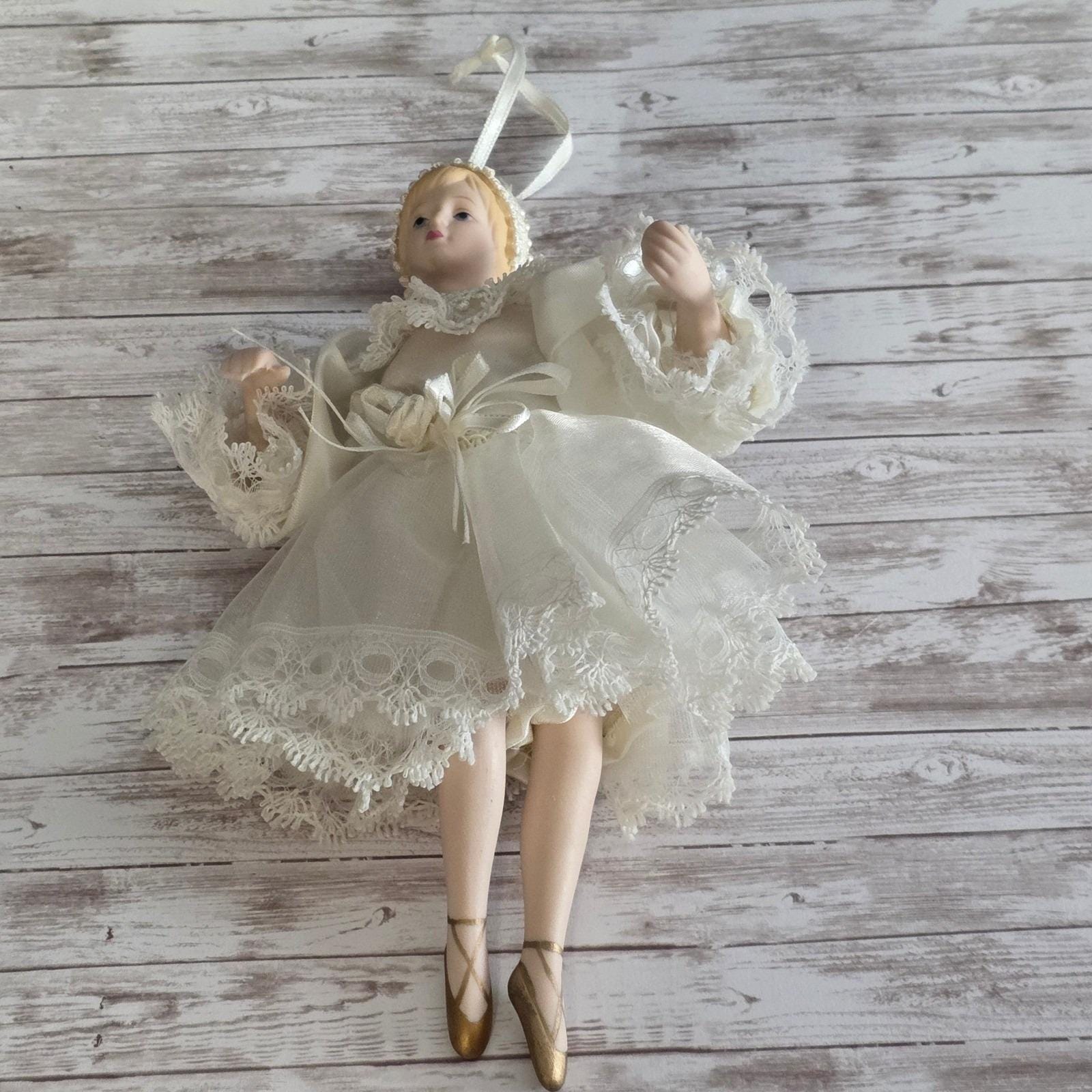 Vintage Porcelain Ballerina Ornament - Etsy