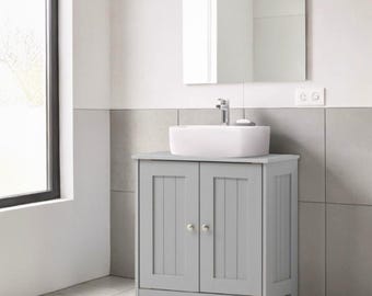 Bathroom Sink Cabinet Under Basin Vanity Storage Cupboard Unit for Space Saving Home
