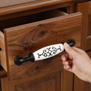 Tirador de cobre antiguo para armario, tirador de cajón vintage, herrajes de lujo para cocina y tocador, 96/128/160 mm, decoración elegante para el hogar.