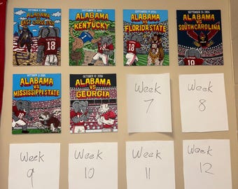 Alabama Football Comic Art – Full 2026 Season Series Preorder | Complete 8x10 Collection