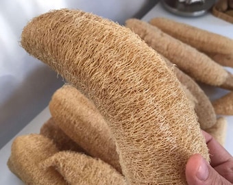 Spugna di luffa naturale grande - Scrubber per il corpo biologico, detergente per la cucina a zero sprechi