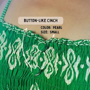 Pearl Color – SMALL Size – Temporary Fit Styling Accessory - LTL - 3D-Printed Button Cinch