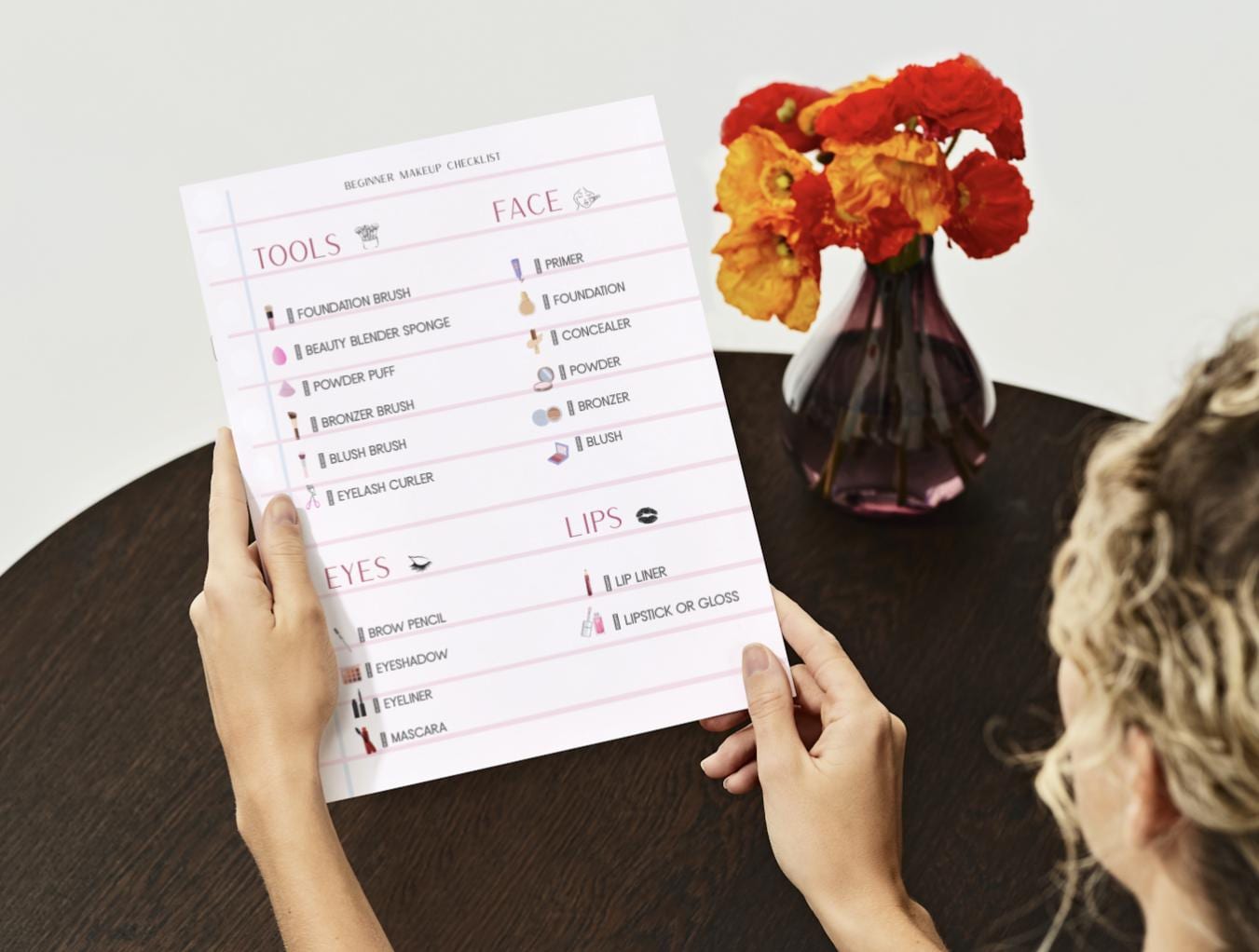 Beginner Makeup Checklist Printable | Drugstore Beauty Routine Guide ...