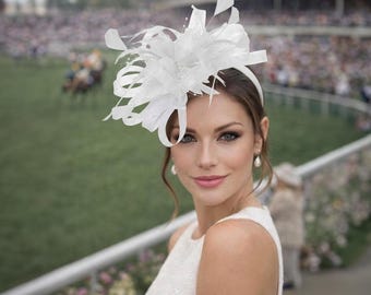 Fuchsia pink fascinator Kentucky Derby hat for Women, pink tea party hat, women’s church hat for Wedding hat pink headband fascinator