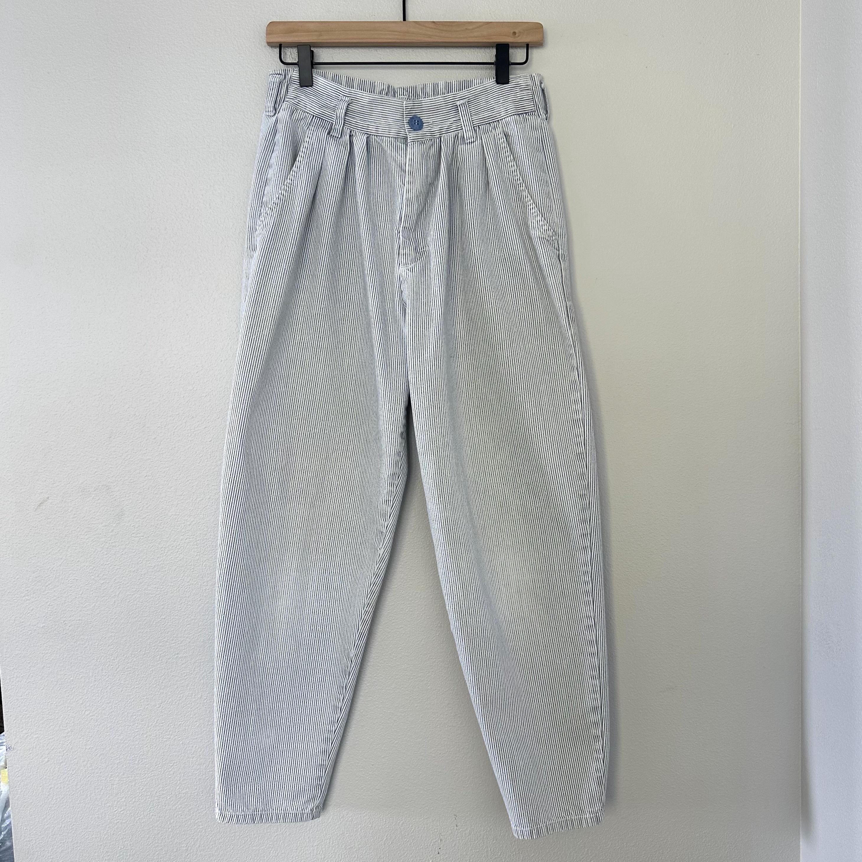 Vintage 90s Striped Pants - Etsy