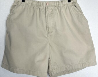Vintage Sz M Great Northwest 100% Cotton Khaki Shorts 28"