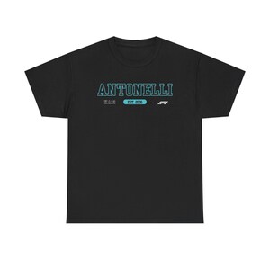 Kimi Antonelli Logo T Shirt (Unisex) | Mercedes F1 Inspired, Mercedes racing, F1 fan gift, Andrea Kimi Antonelli merch, Petronas F1 team image 4