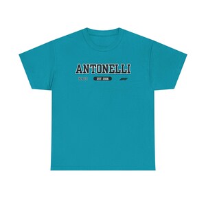 Kimi Antonelli Logo T Shirt (Unisex) | Mercedes F1 Inspired, Mercedes racing, F1 fan gift, Andrea Kimi Antonelli merch, Petronas F1 team image 5