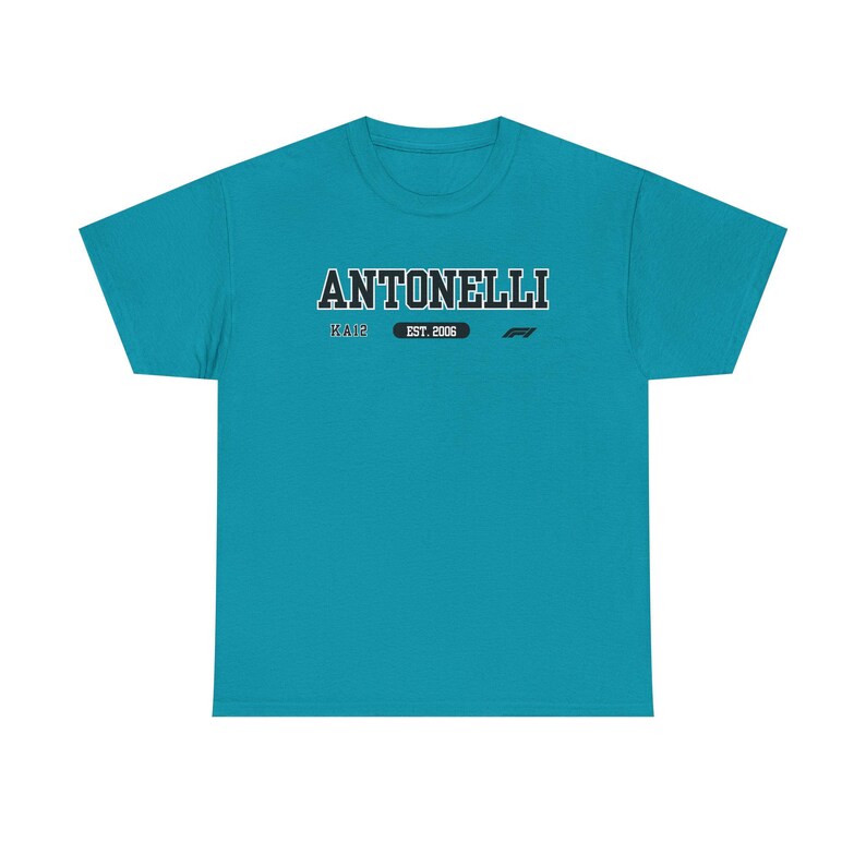 Kimi Antonelli Logo T Shirt (Unisex) | Mercedes F1 Inspired, Mercedes racing, F1 fan gift, Andrea Kimi Antonelli merch, Petronas F1 team image 5