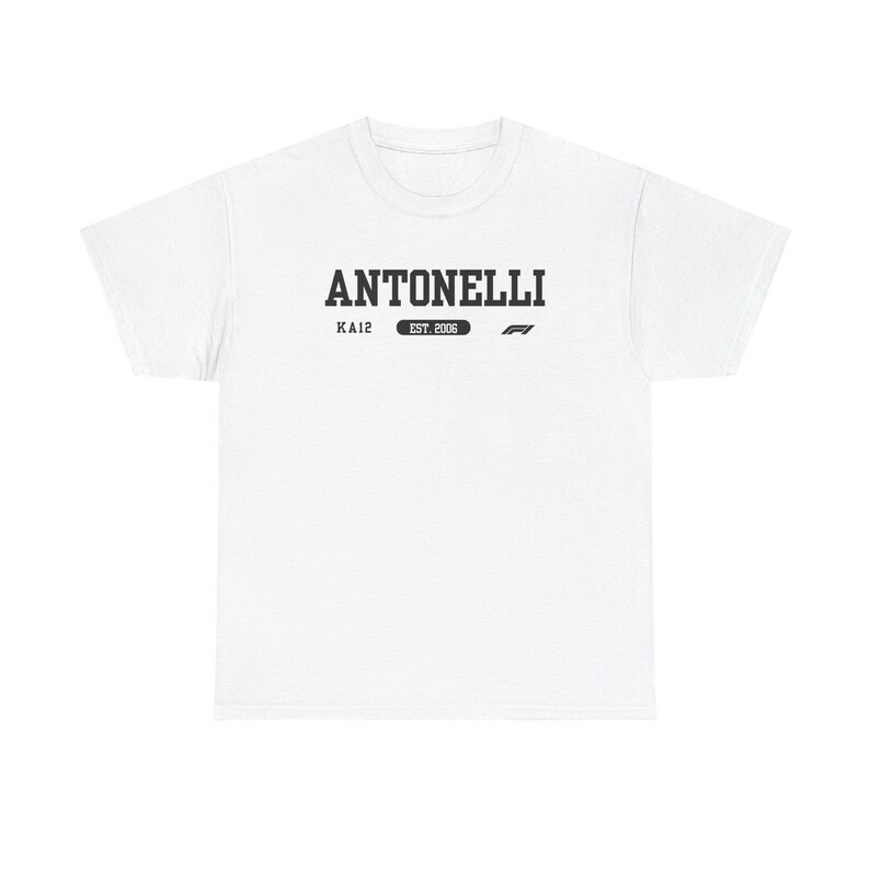 Kimi Antonelli Logo T Shirt (Unisex) | Mercedes F1 Inspired, Mercedes racing, F1 fan gift, Andrea Kimi Antonelli merch, Petronas F1 team image 3