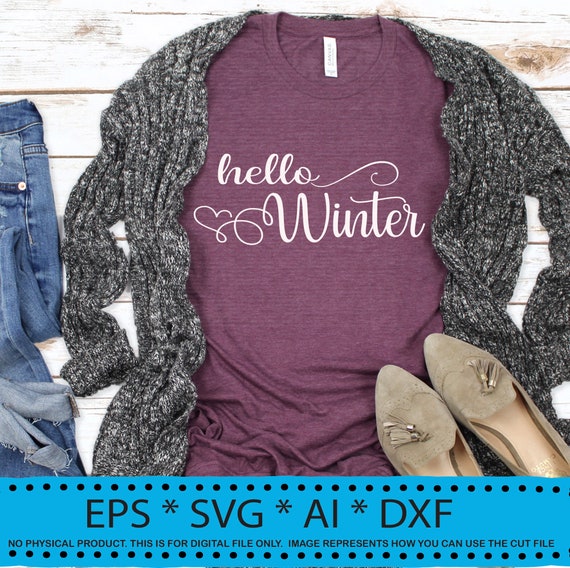 Download Winter Svg Hello Winter Svg Christmas Svg Winter Svg Designs Etsy
