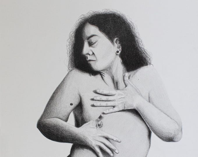 Becoming – 11x14 Graphite Nude Figure Drawing | Original & Fine Art Prints