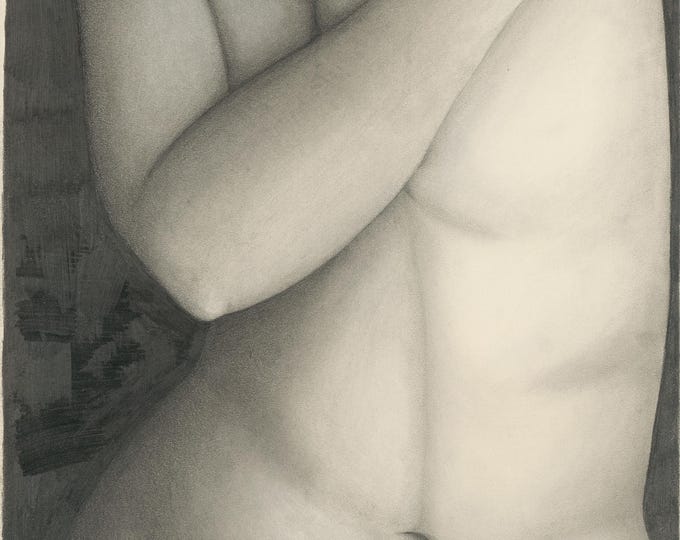Form & Light – 11x14 Graphite Figure Drawing | Original Nude Art Fine Art Prints
