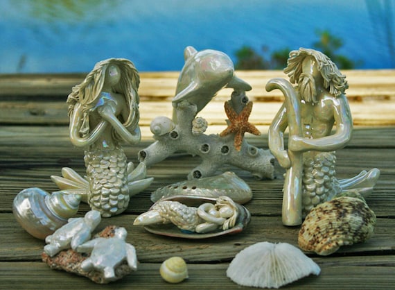 Nautical Nativity w/Dolphin and turtles