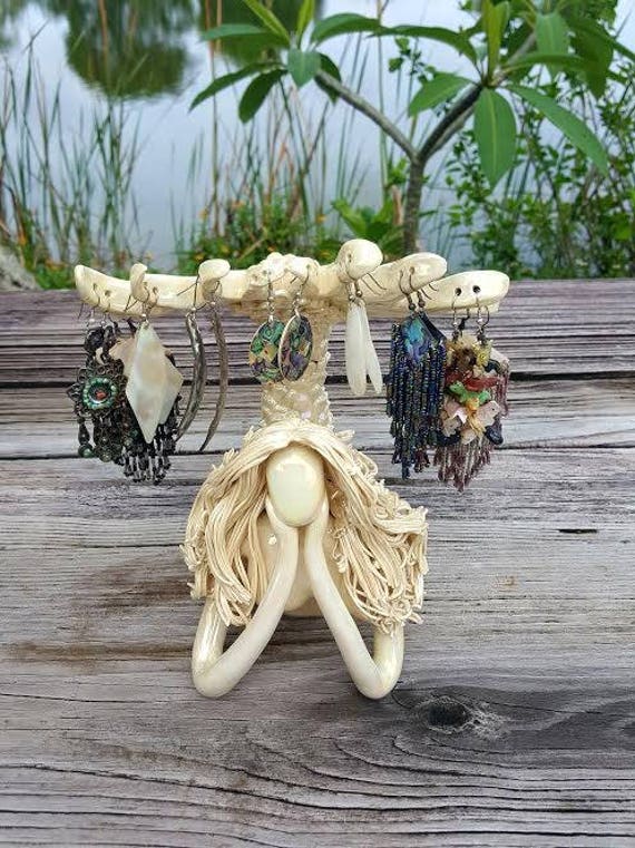 Mermaid earring holder