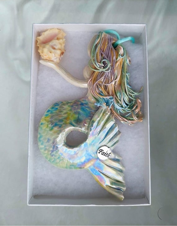 Rainbow Mermaid  ornament