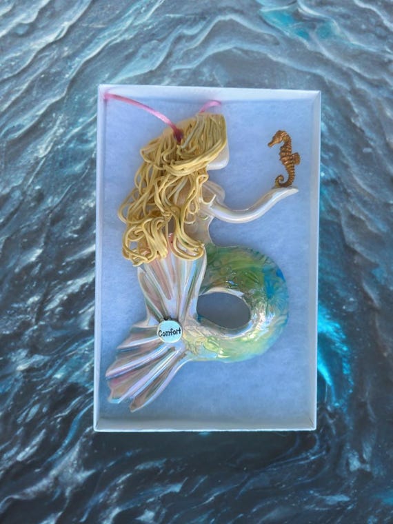 Golden blonde mermaid ornament