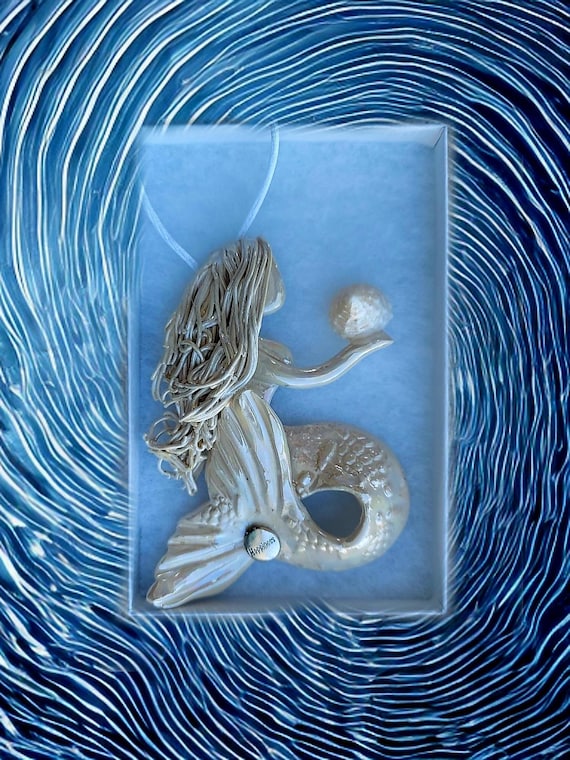 Mother of pearl mermaid ornament