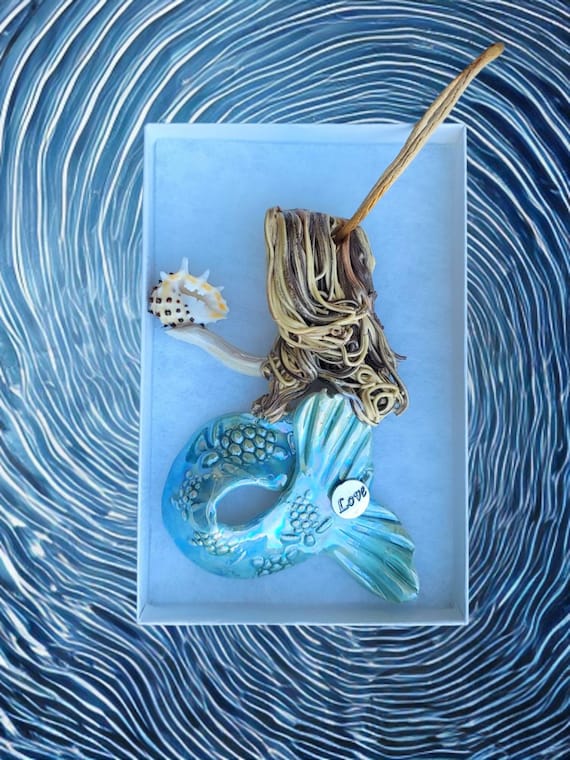 Golden blonde mermaid ornament