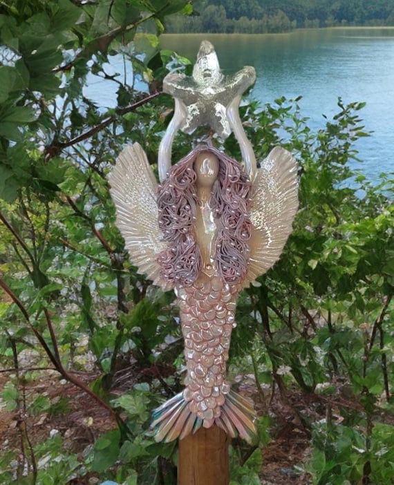Rainbow Angel Mermaid Tree Topper