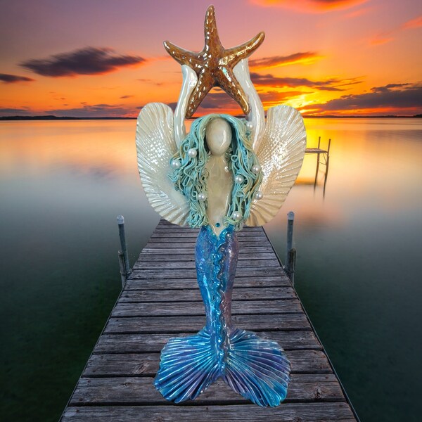 Mermaid Tree Topper Angel - Etsy