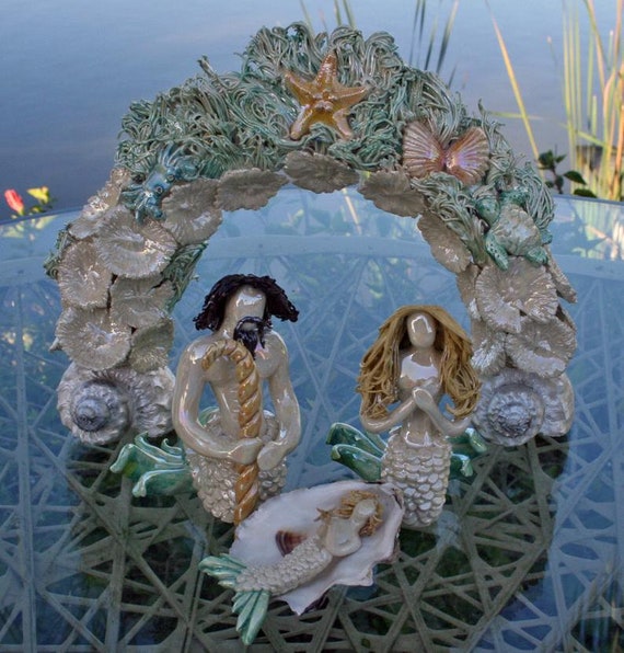 Under the sea Nativity with archway
