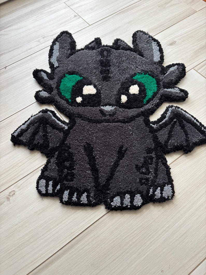 Toothless Throw Rugs Toothless Tufted Rug - Etsy