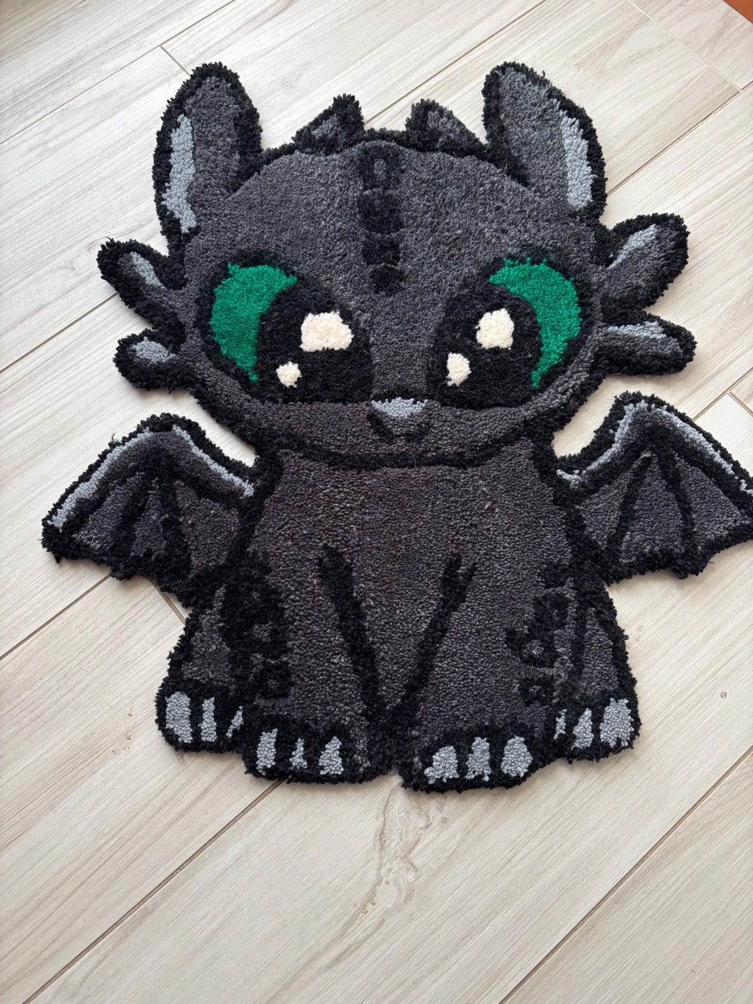 Toothless Throw Rugs Toothless Tufted Rug - Etsy