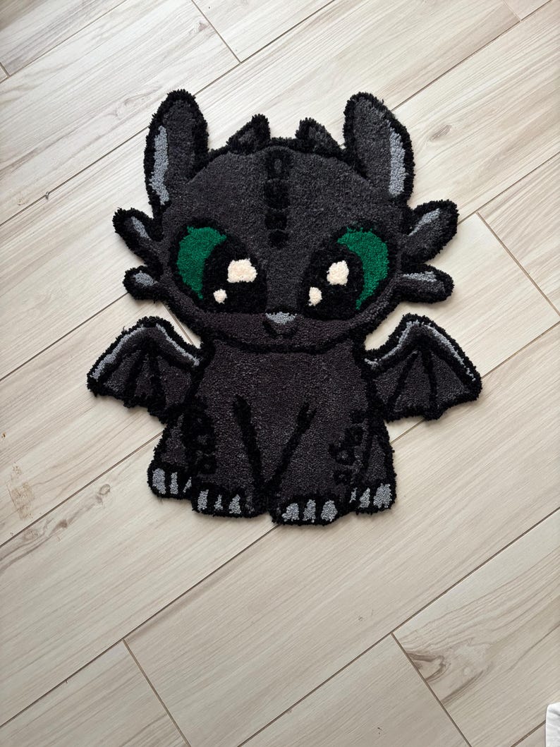 Toothless Throw Rugs Toothless Tufted Rug - Etsy