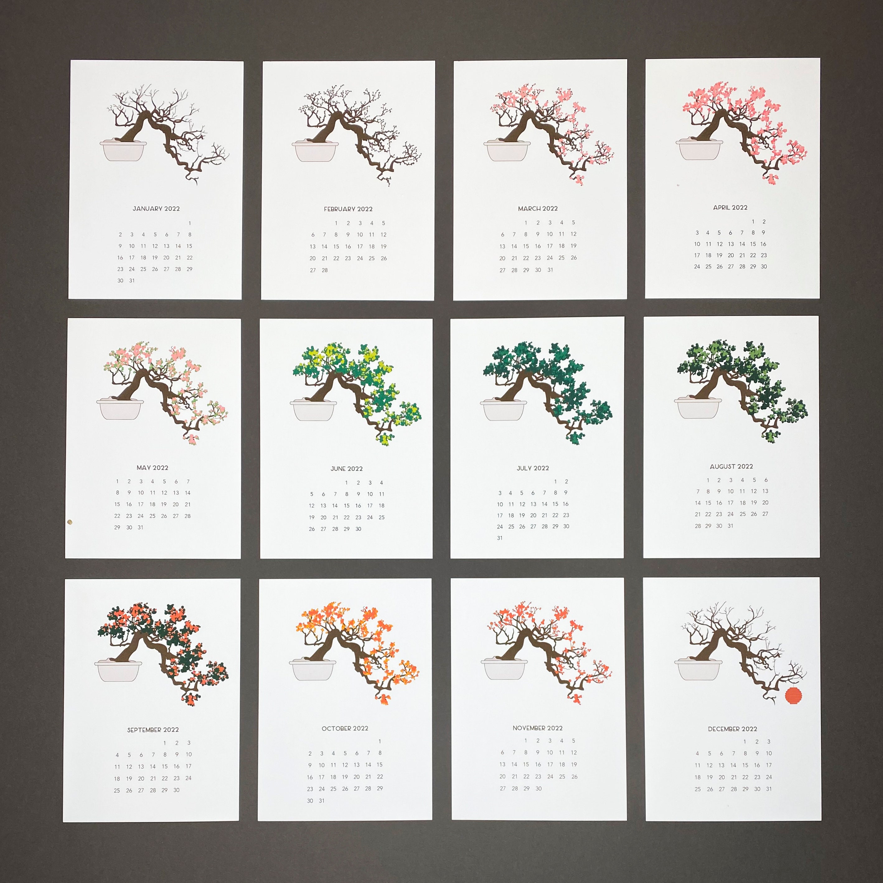 2022 Bonsai Cherry Tree Calendar | Etsy