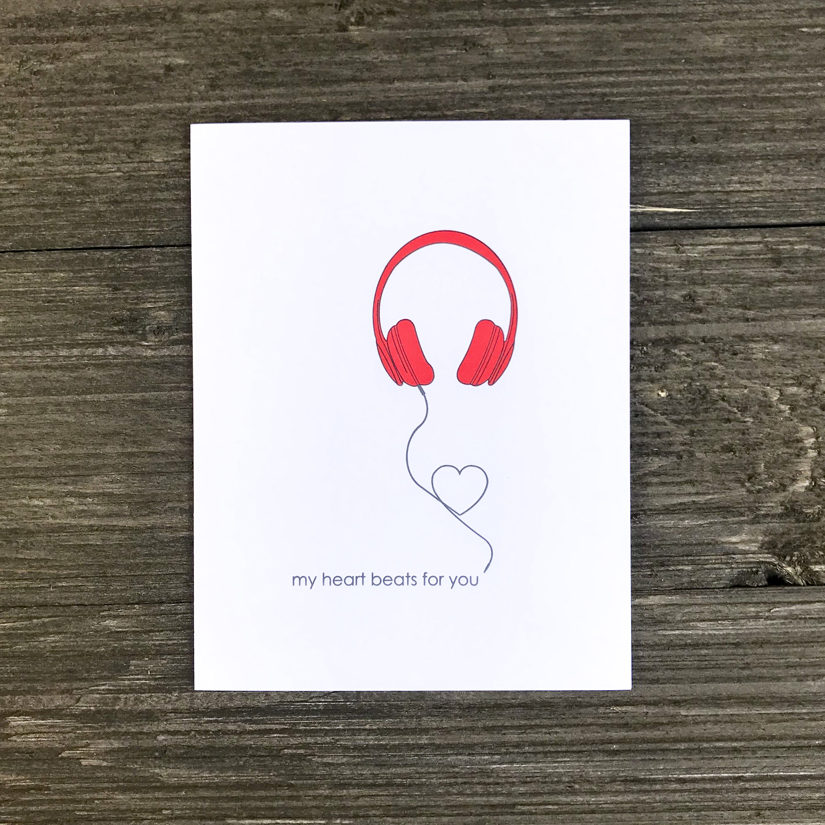 Headphones Card Etsy