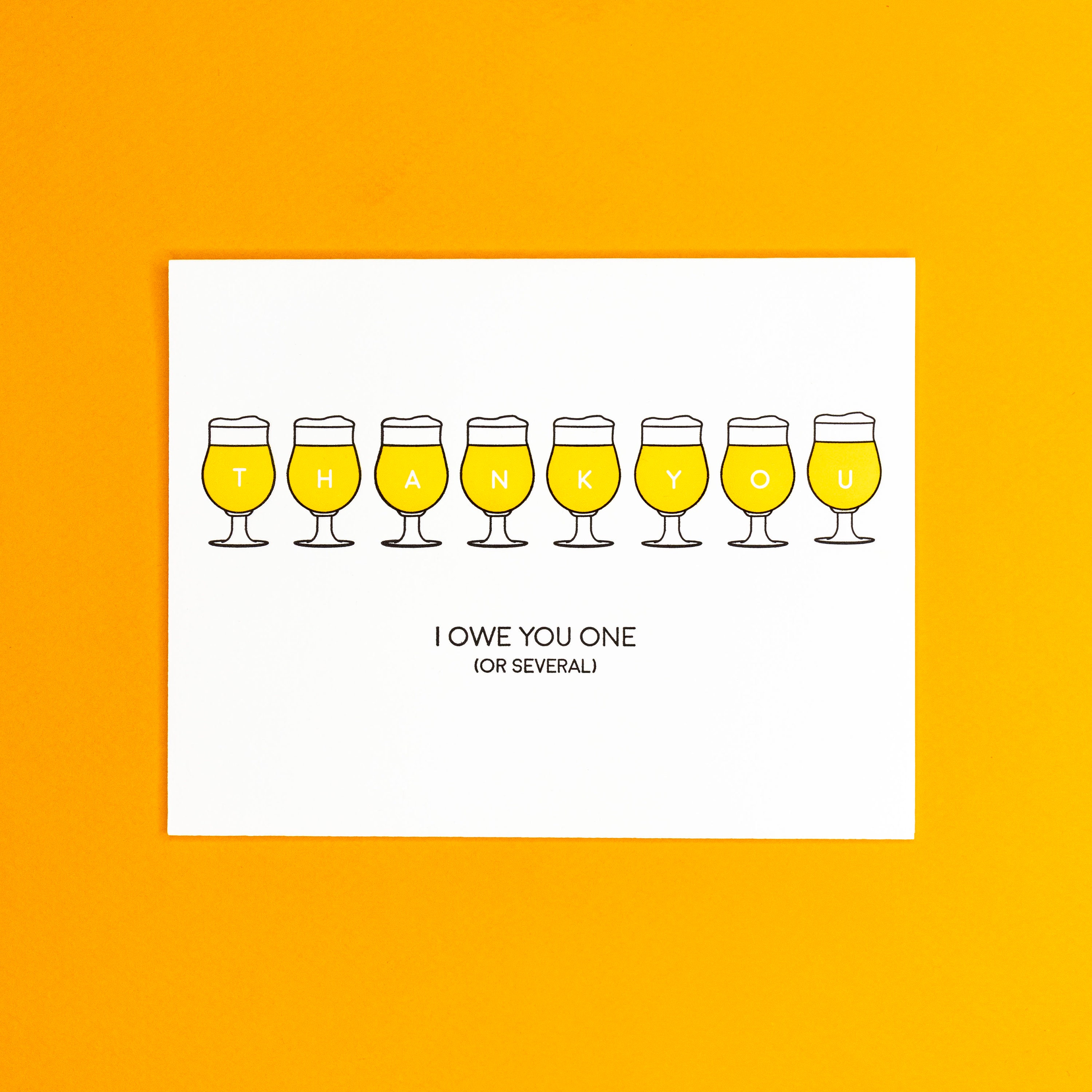 Beer Thank You Card Etsy