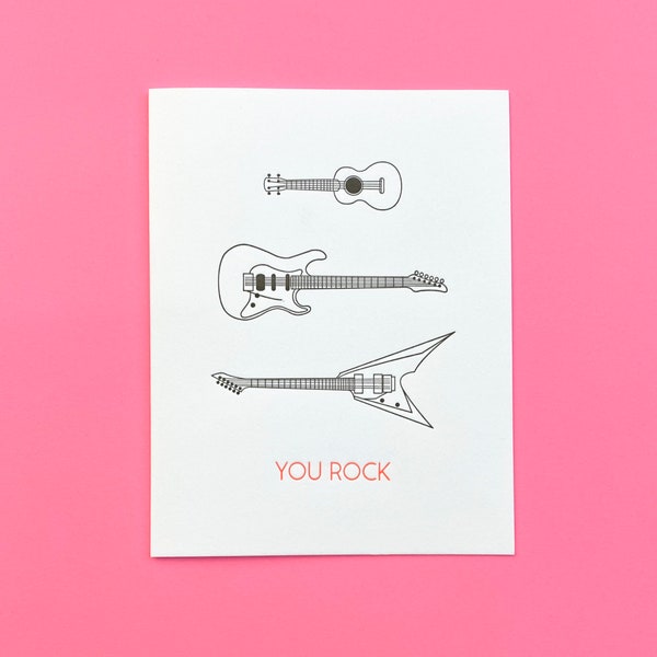 The Rock Card - Etsy