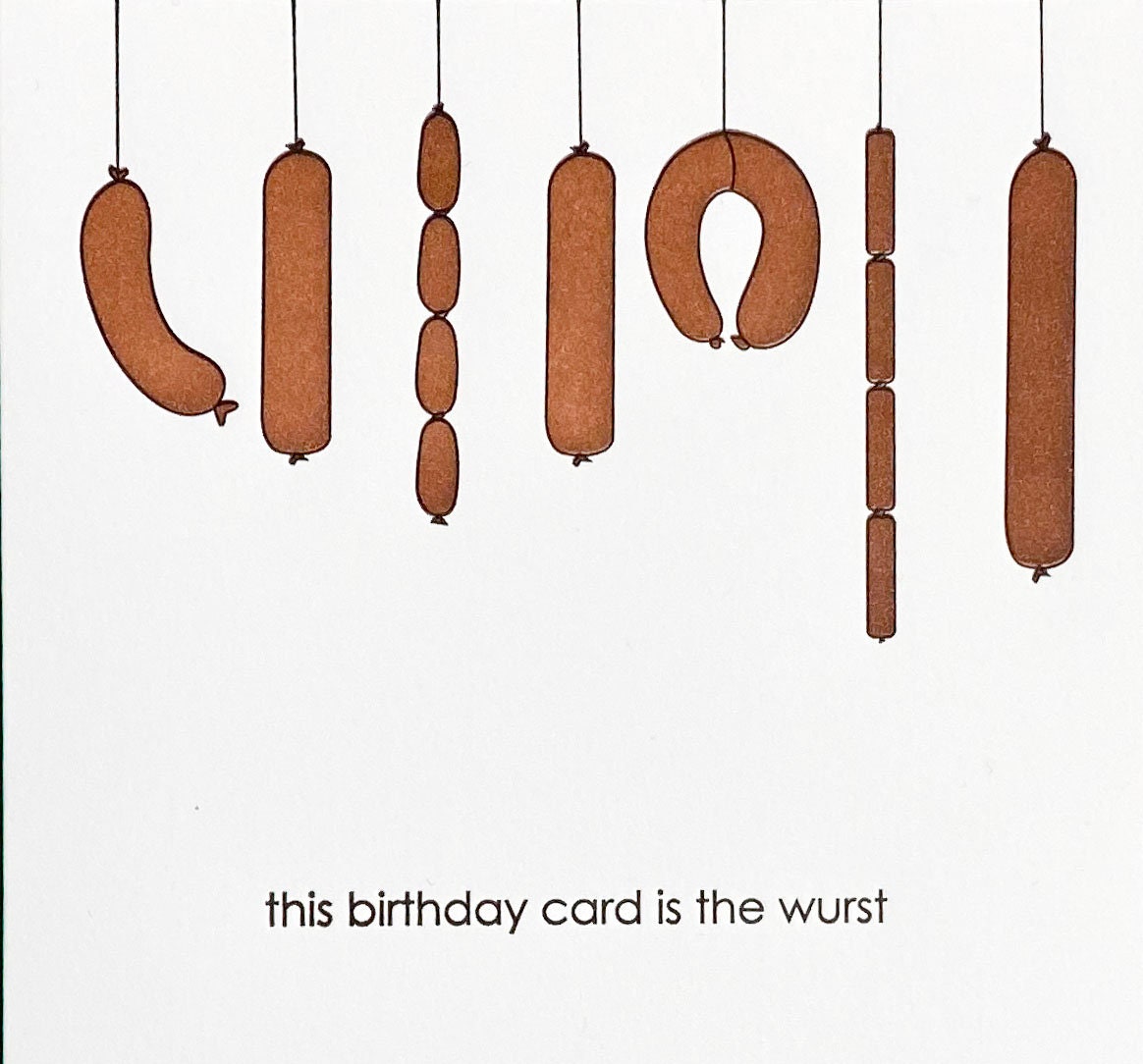Wurst Birthday Card - Etsy
