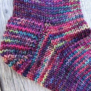 Hand Knitted Socks for Women with Seamless Toes Made with Sustainable Yarn, Warm House Socks, Chemo Socks, Bed Socks, Many Colors Available image 3