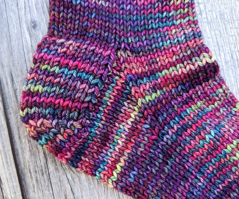 Hand Knitted Socks for Women with Seamless Toes Made with Sustainable Yarn, Warm House Socks, Chemo Socks, Bed Socks, Many Colors Available image 3