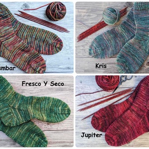 Hand Knitted Socks for Women with Seamless Toes Made with Sustainable Yarn, Warm House Socks, Chemo Socks, Bed Socks, Many Colors Available image 5