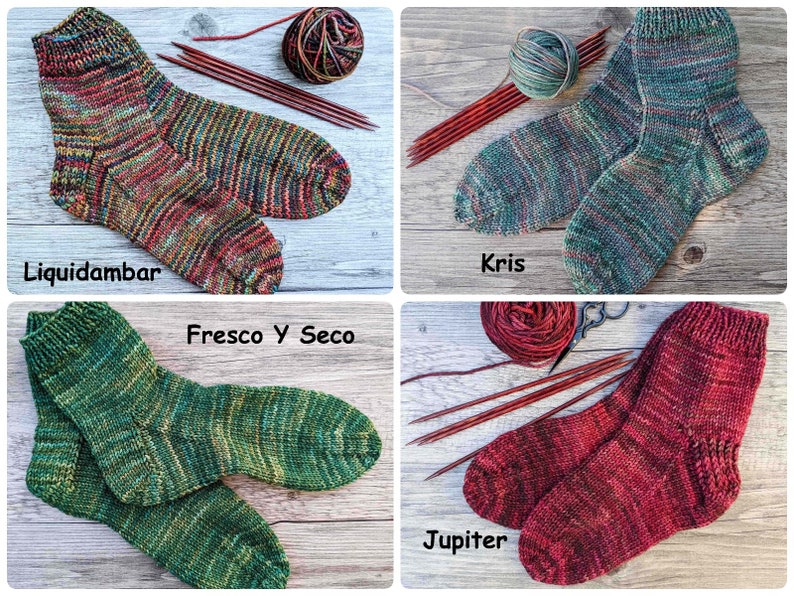 Hand Knitted Socks for Women with Seamless Toes Made with Sustainable Yarn, Warm House Socks, Chemo Socks, Bed Socks, Many Colors Available image 5