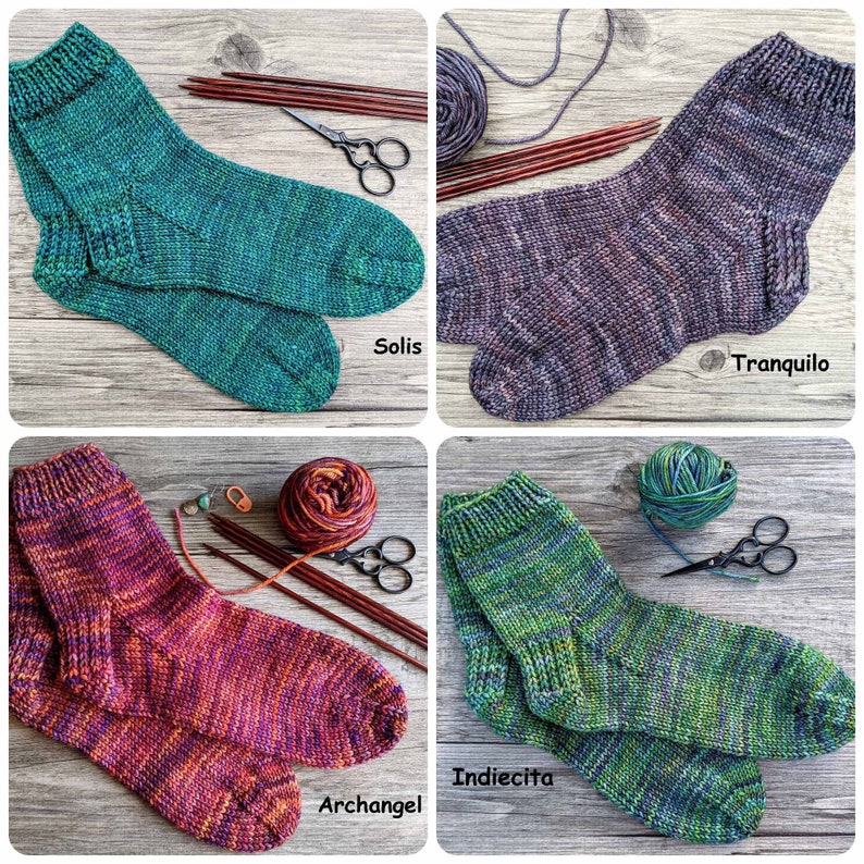 Hand Knitted Socks for Women with Seamless Toes Made with Sustainable Yarn, Warm House Socks, Chemo Socks, Bed Socks, Many Colors Available image 8