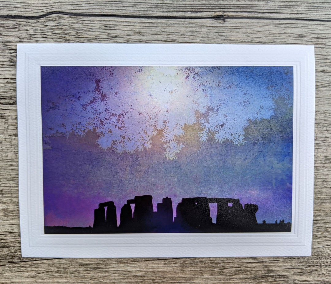 Stonehenge Photo Greeting Card: Celtic Landscape Art - Etsy
