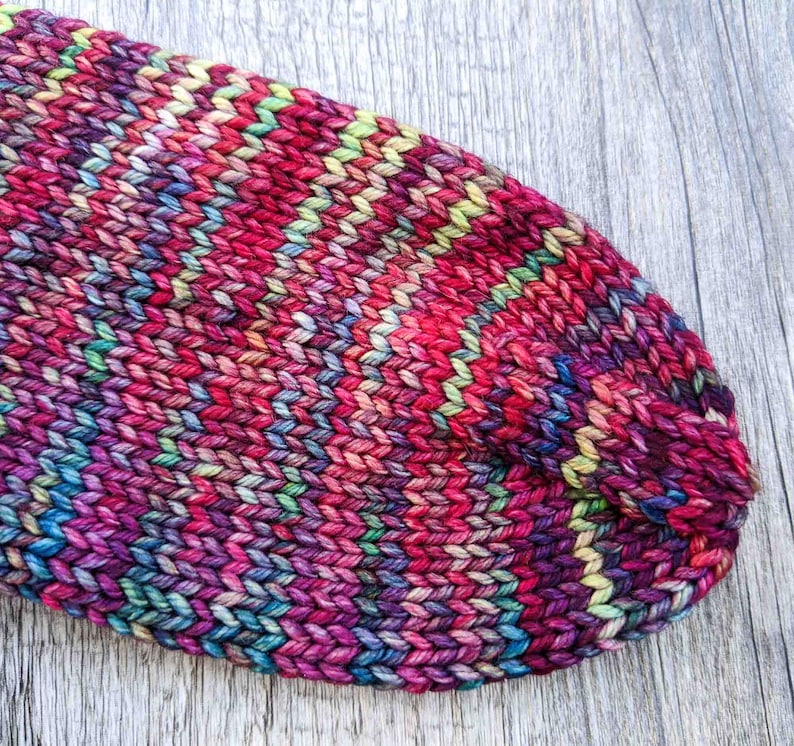 Hand Knitted Socks for Women with Seamless Toes Made with Sustainable Yarn, Warm House Socks, Chemo Socks, Bed Socks, Many Colors Available image 2