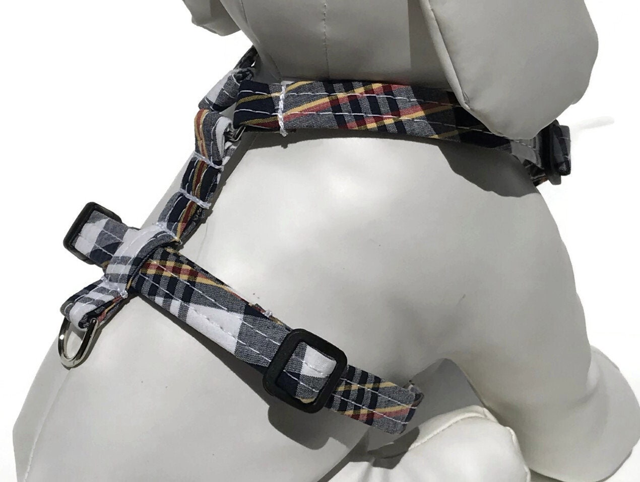 The Ivy League 2021  Dog Harness in Madras Plaid