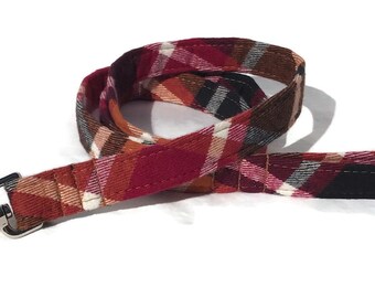 The Cider House Fall  Plaid Dog Leash for Small to Large Dogs