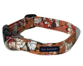 Fall Floral Dog Collar for Small to Large Dogs - Gift for Dog or Puppy